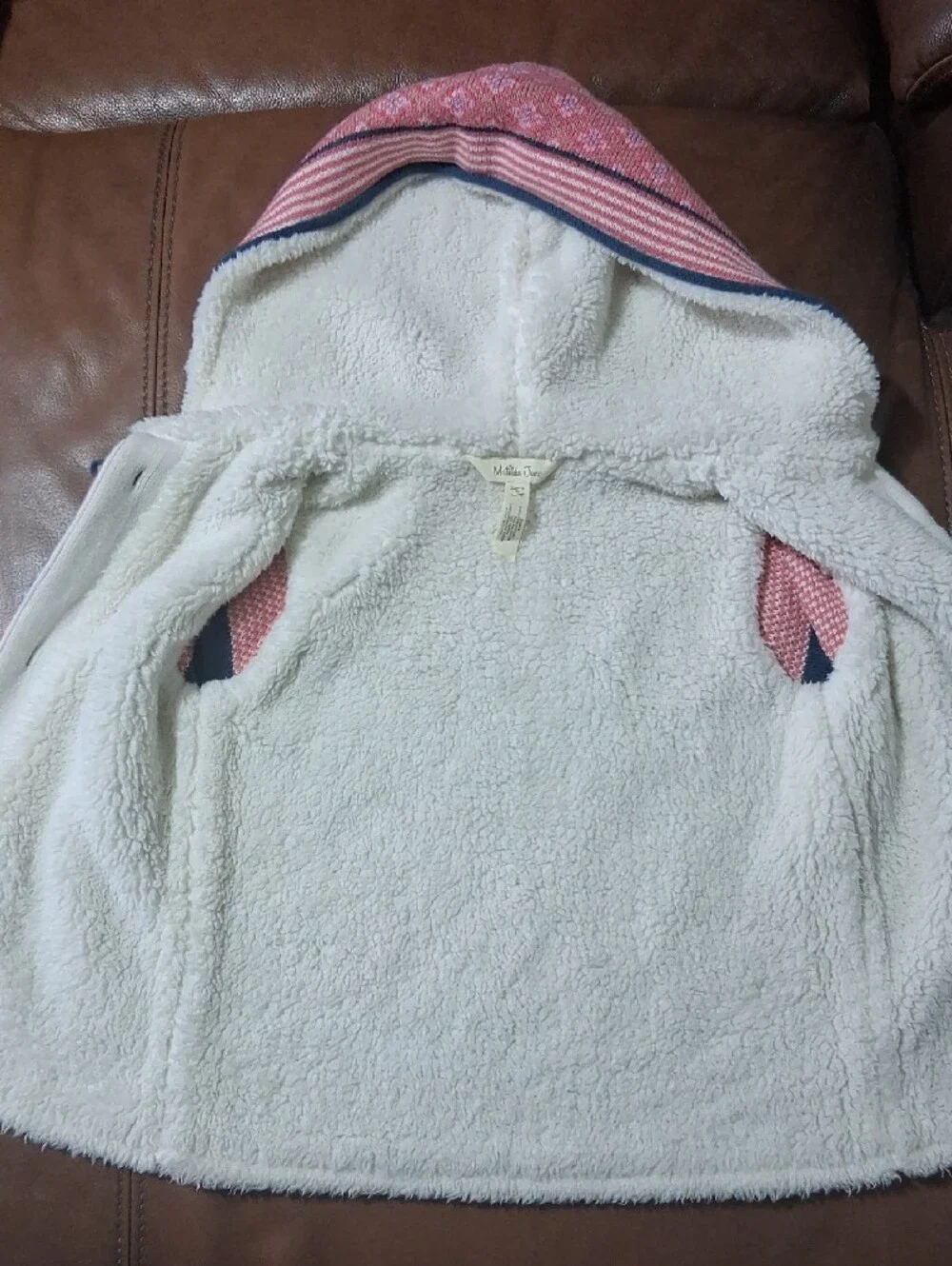 Matilda Jane Size 6 WARM HUGS Vest Hood Sherpa Lined Make Believe Girls